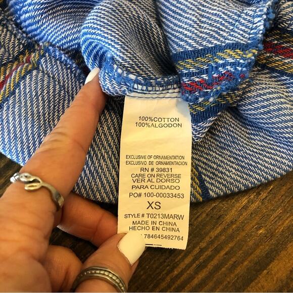 Jolt Shacket Women’s XS Cropped Hooded Bohemian Boho Snaps Pockets Jacket - Picture 5 of 13